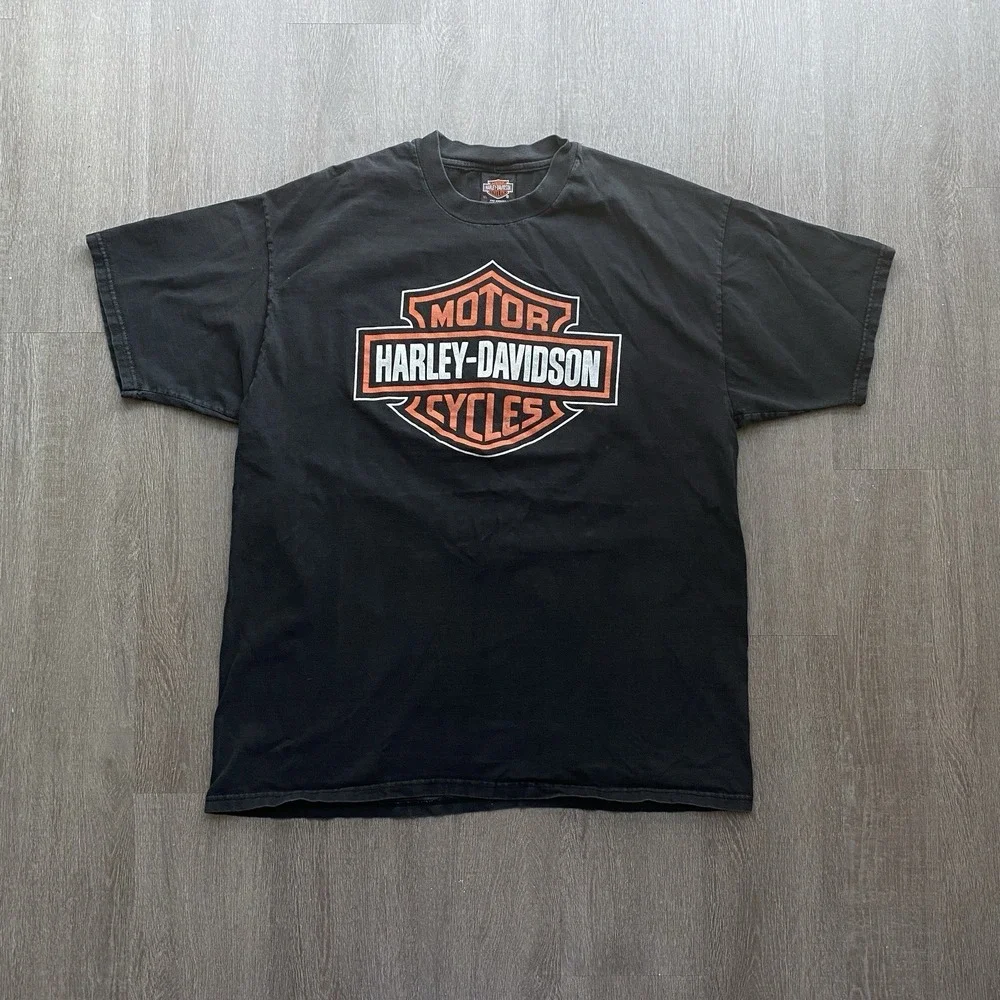 Harley Davidson Central Shawnee, KS Women's Black Short Sleeve T-Shirt XL Biker - Picture 2 of 8